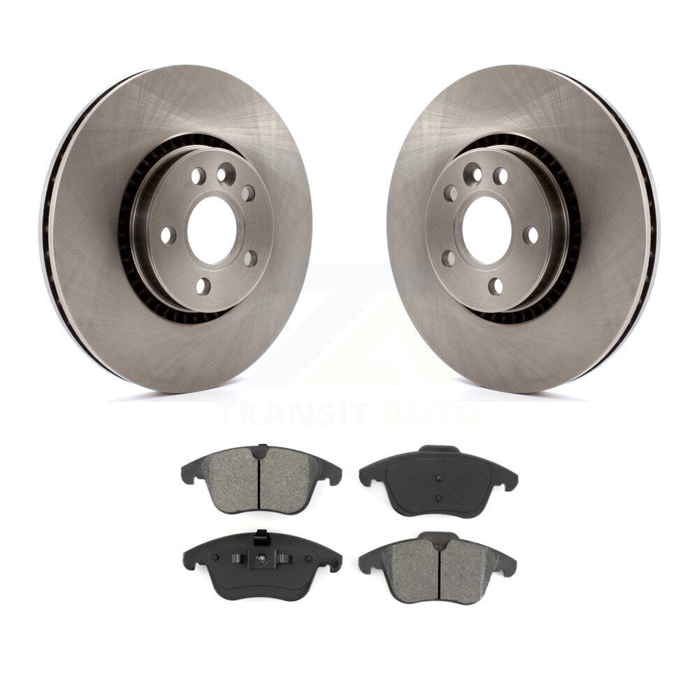 Kit de rotors de frein à disque avant et plaquettes semi-métalliques pour Land Rover LR2 2008-2015