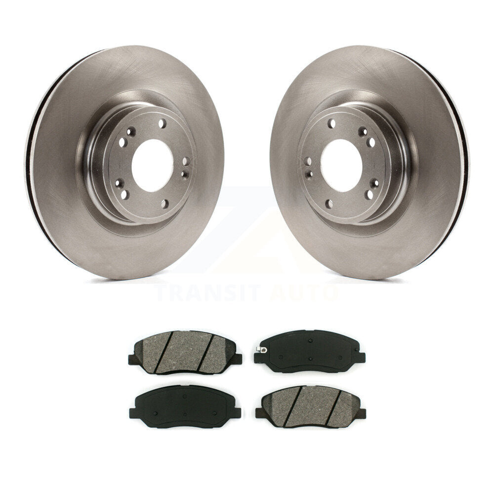 Rotors de frein à disque avant, Kit de plaquettes semi-métalliques pour Hyundai Genesis 3.8 2009 – 2011