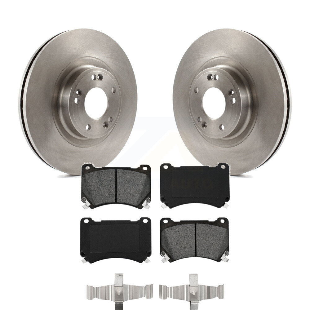 Kit de disques de frein à disque avant et plaquettes semi-métalliques pour Hyundai Genesis