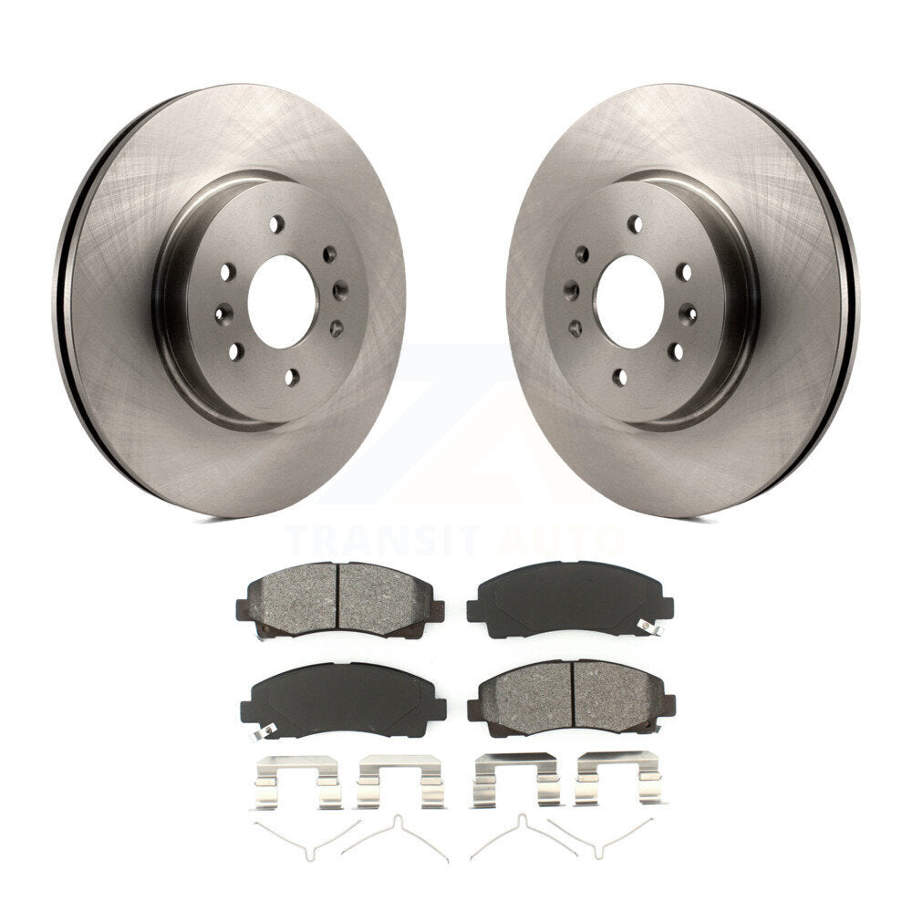 Kit de disques de frein à disque avant et plaquettes semi-métalliques pour Acura TL 2009-2014