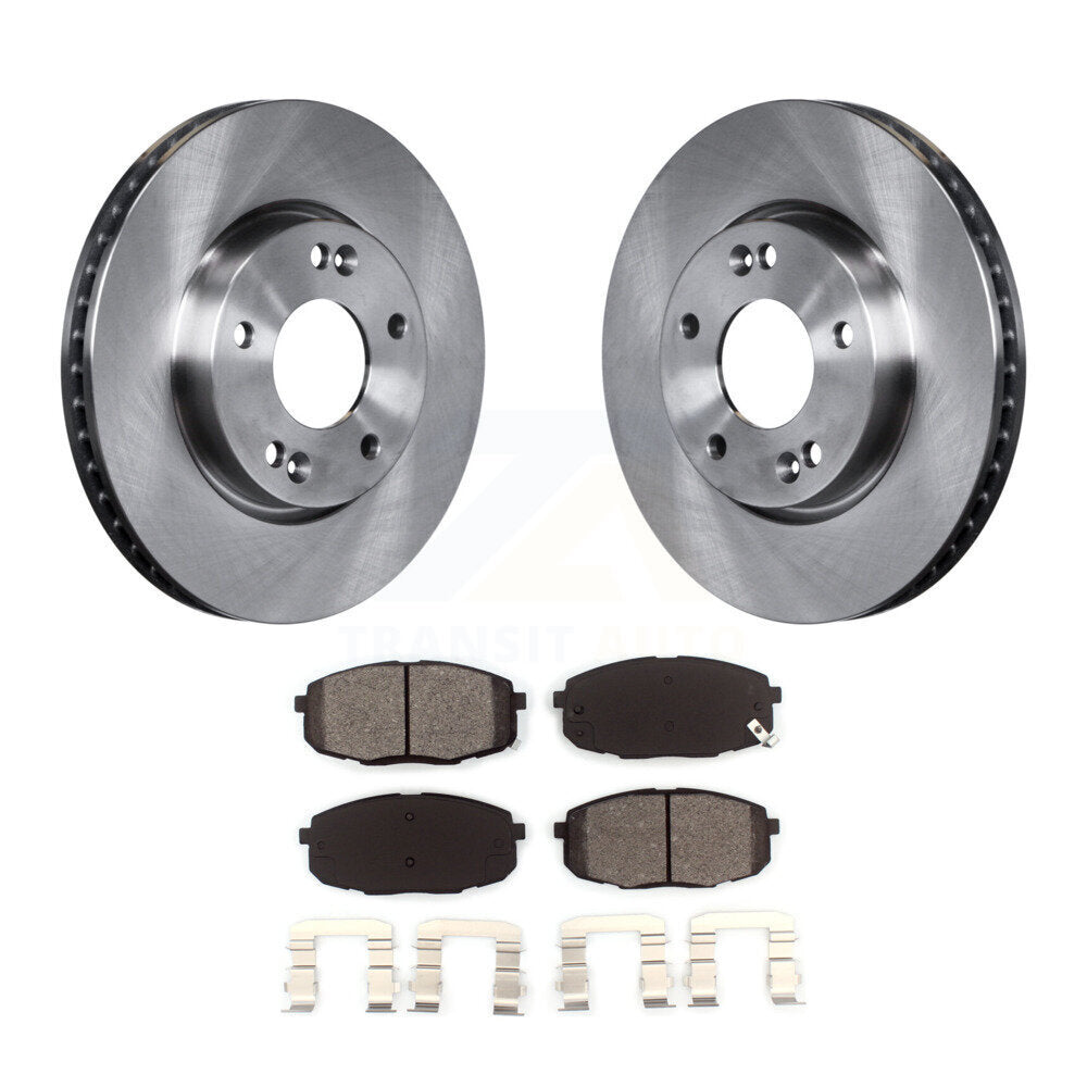 Kit de rotors de frein à disque avant et plaquettes semi-métalliques pour Kia Forte Koup Forte5