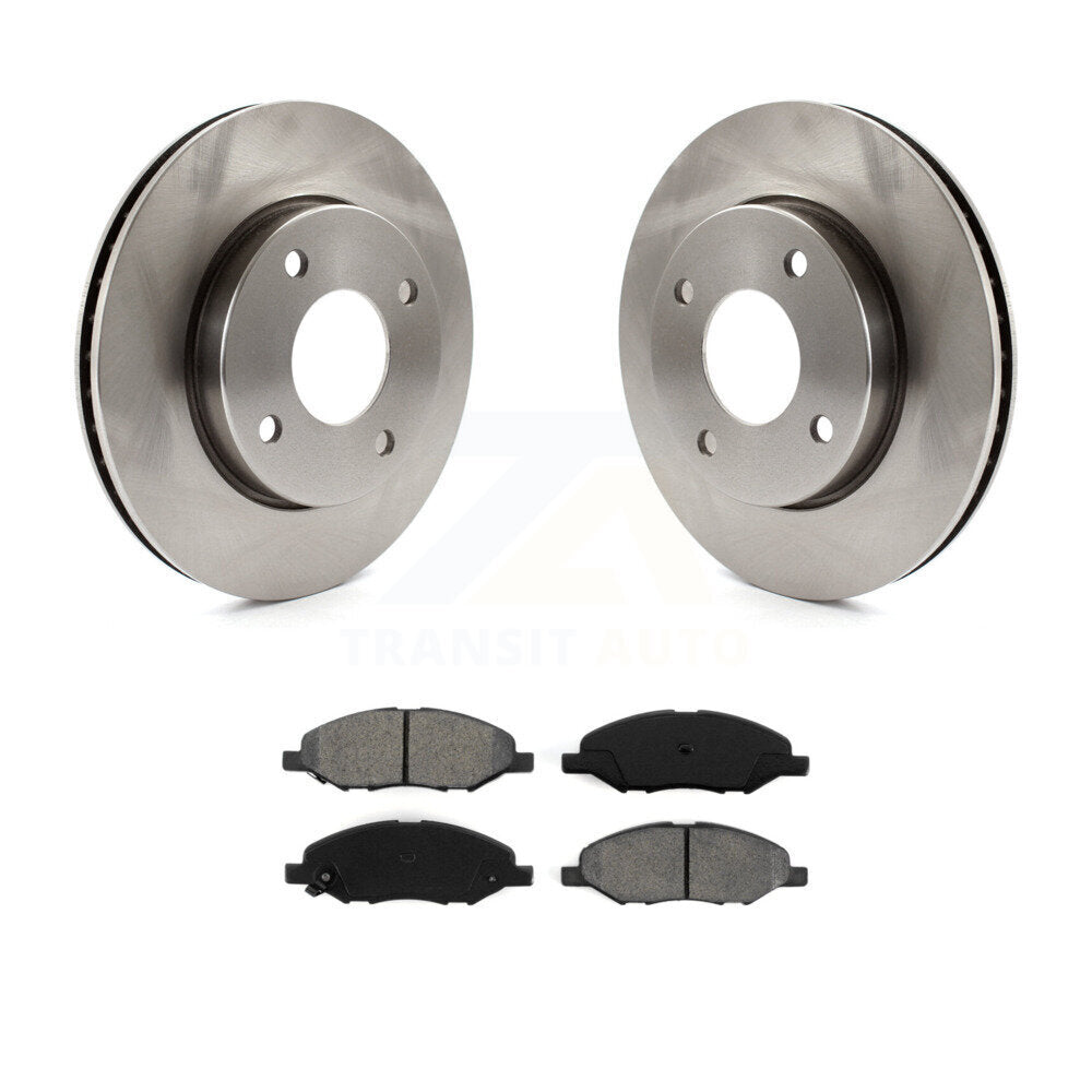 Kit de rotor de frein à disque avant et de plaquettes semi-métalliques pour Nissan Versa 1.6 2009-2011