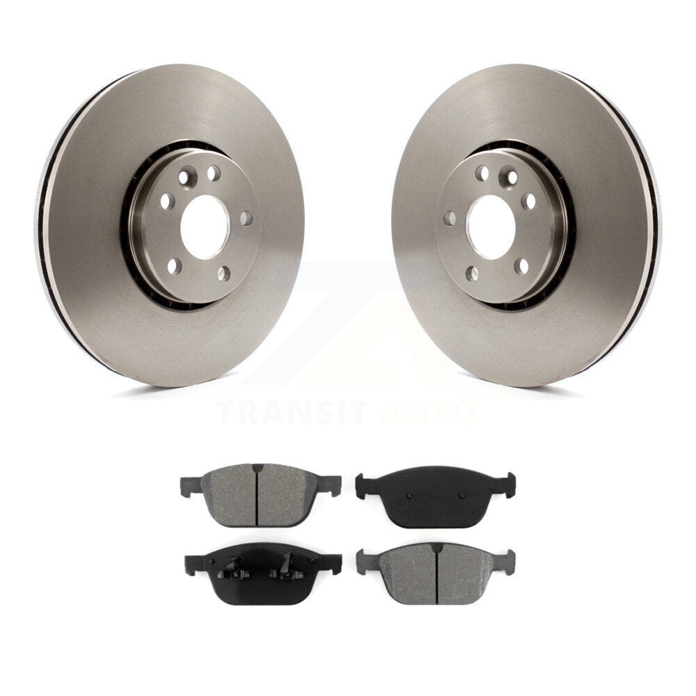Kit de disques de frein à disque avant et plaquettes semi-métalliques pour Volvo XC60 2010-2015