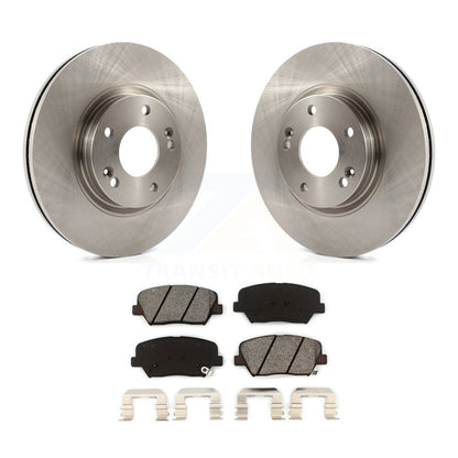 Rotors de frein à disque avant et Kit de plaquettes semi-métalliques pour Hyundai Santa Fe Kia Sorent