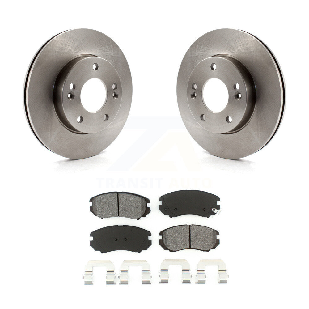 Kit de disques de frein à disque avant et plaquettes semi-métalliques pour Kia Soul 2010-2011 1,6 L