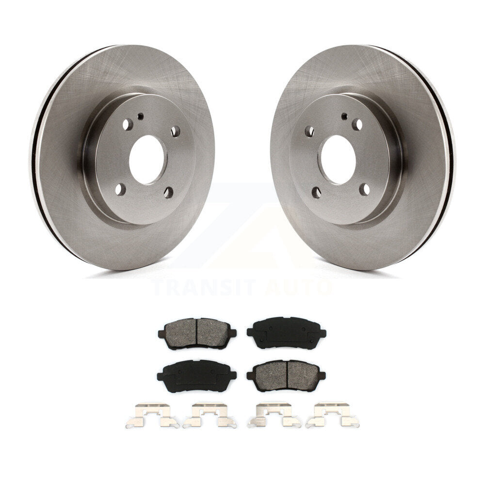 Kit de disques de frein à disque avant et plaquettes semi-métalliques pour Mazda 2 2011-2014