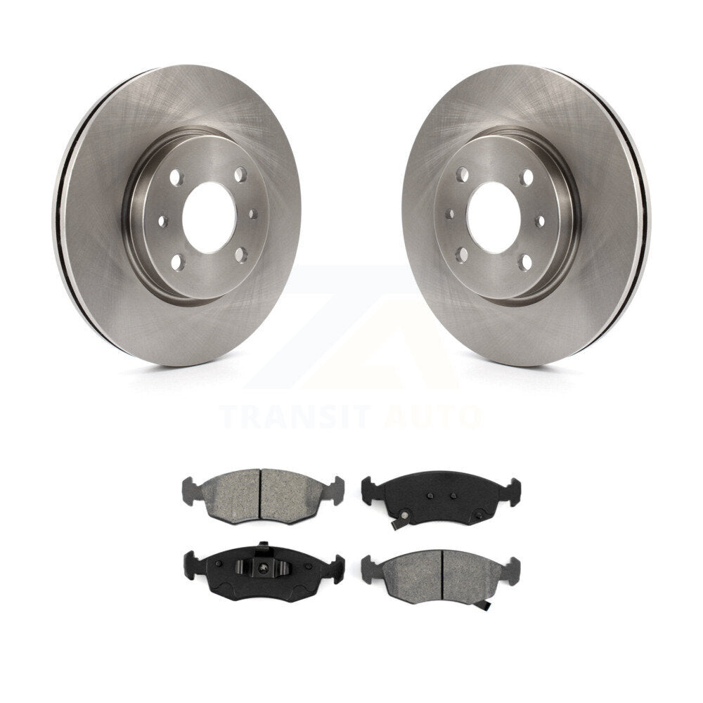 Kit disques de frein à disque avant et plaquettes semi-métalliques pour Fiat 500 K8S-100616