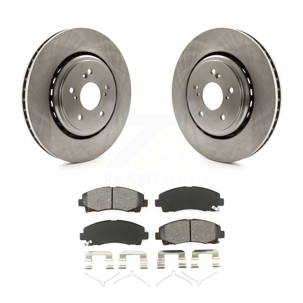 Kit de rotors de frein à disque avant et de plaquettes semi-métalliques pour Acura TLX 2015-2020