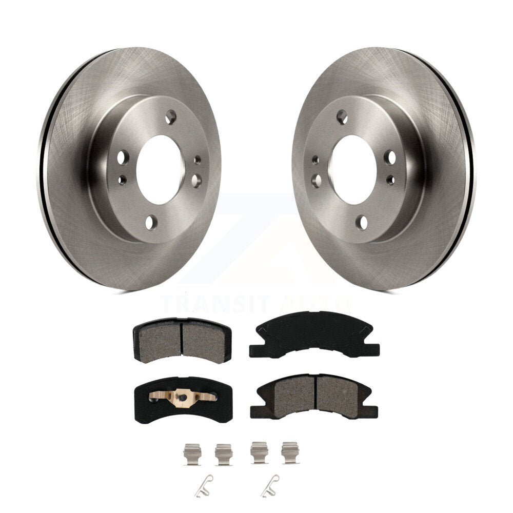 Kit de rotor de frein à disque avant et de plaquettes semi-métalliques pour Mitsubishi Mirag 2014-2015