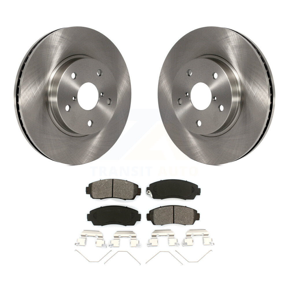 Rotors de frein à disque avant et kit de plaquettes semi-métalliques pour Subaru Legacy 2.5 2016 – 2019