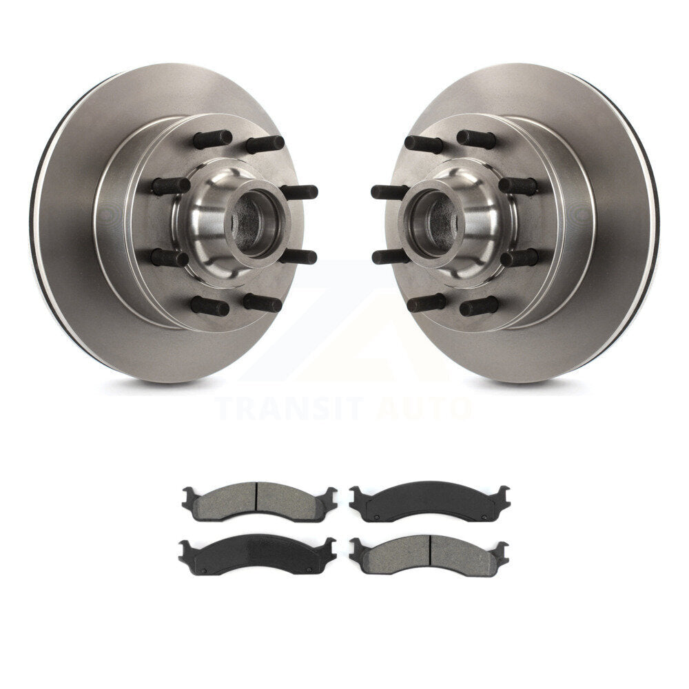 Kit de plaquettes semi-métalliques de moyeu de Rotor de frein avant, pour Ford F-250 F-350 E-350 Econolin