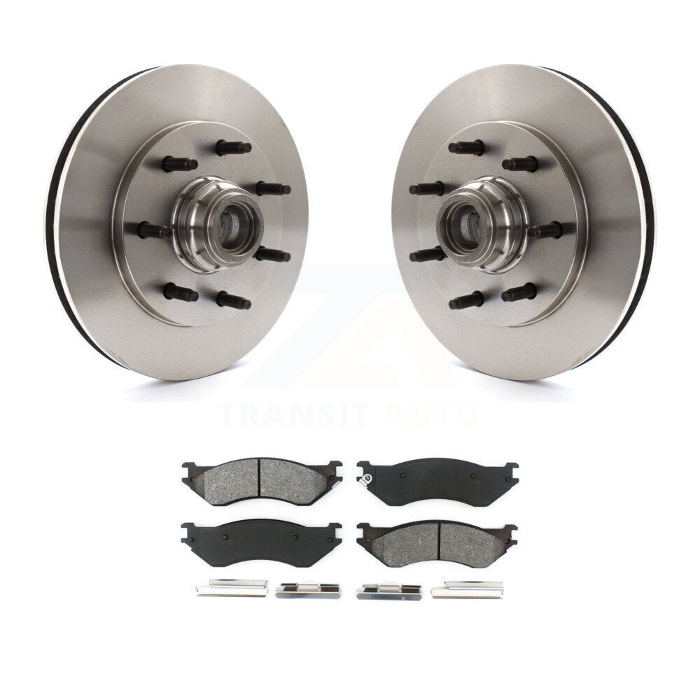Rotors de frein à disque avant et Kit de plaquettes semi-métalliques pour Ford F-150 F-250 HD Heritag