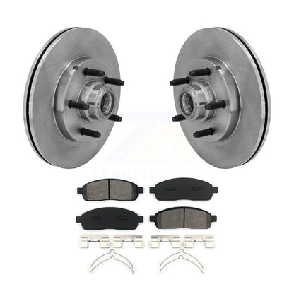 Kit de plaquettes de frein semi-métalliques pour rotors de frein avant, pour Ford F-150 RWD 04, avec roue à 5 écrous
