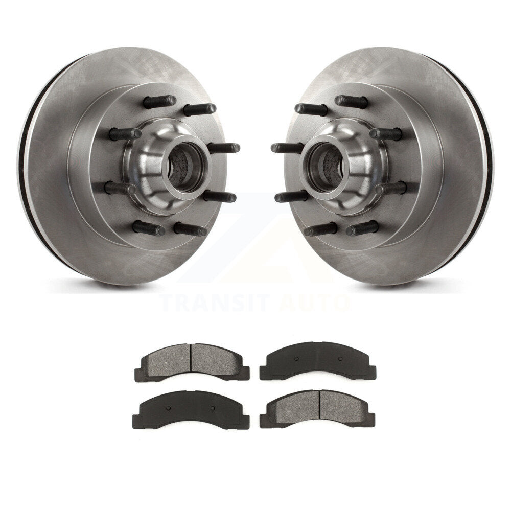 Kit de plaquettes semi-métalliques de moyeu de Rotor de frein à disque avant, pour Ford F-350 Super Duty F-25