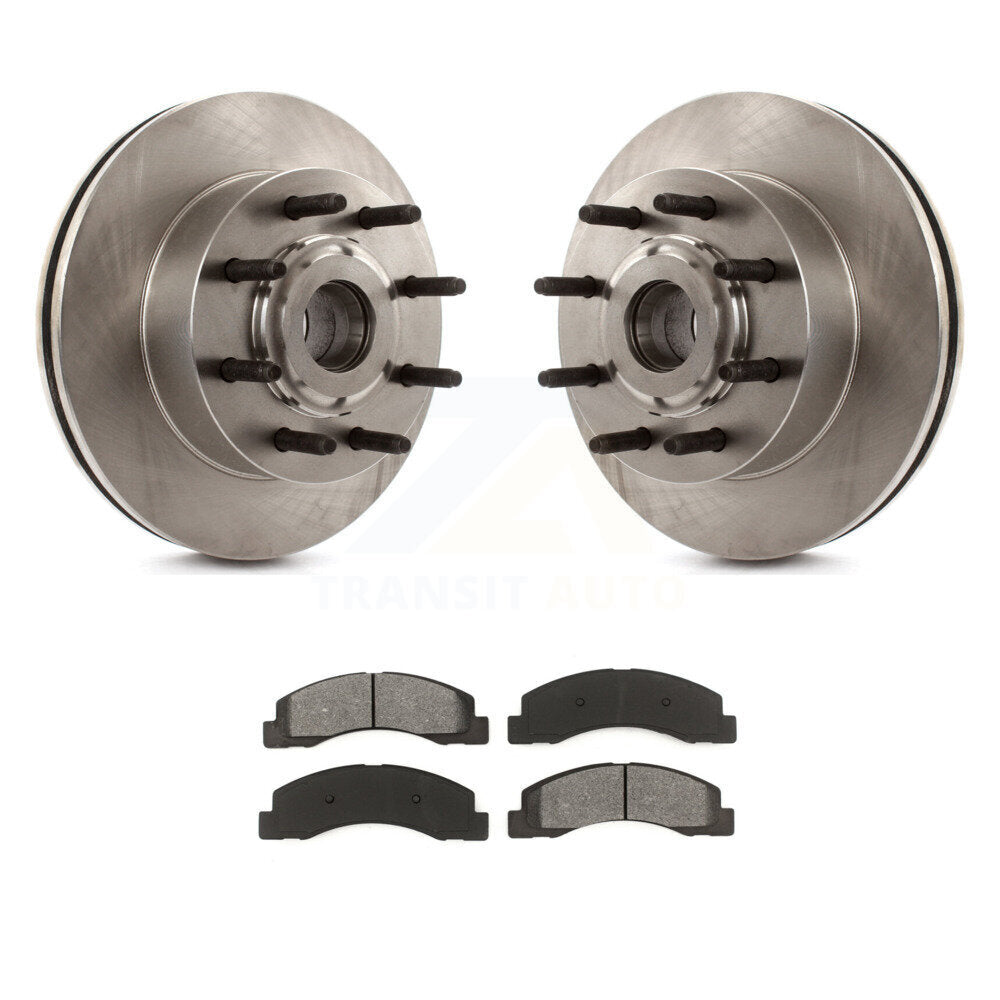 Kit de moyeu de rotor de frein à disque avant et de plaquettes semi-métalliques pour Ford Excursion RW 2005
