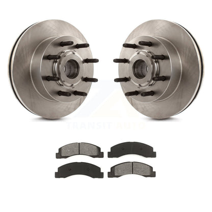 Kit de moyeu de rotor de frein à disque avant et de plaquettes semi-métalliques pour Ford Excursion RW 2005