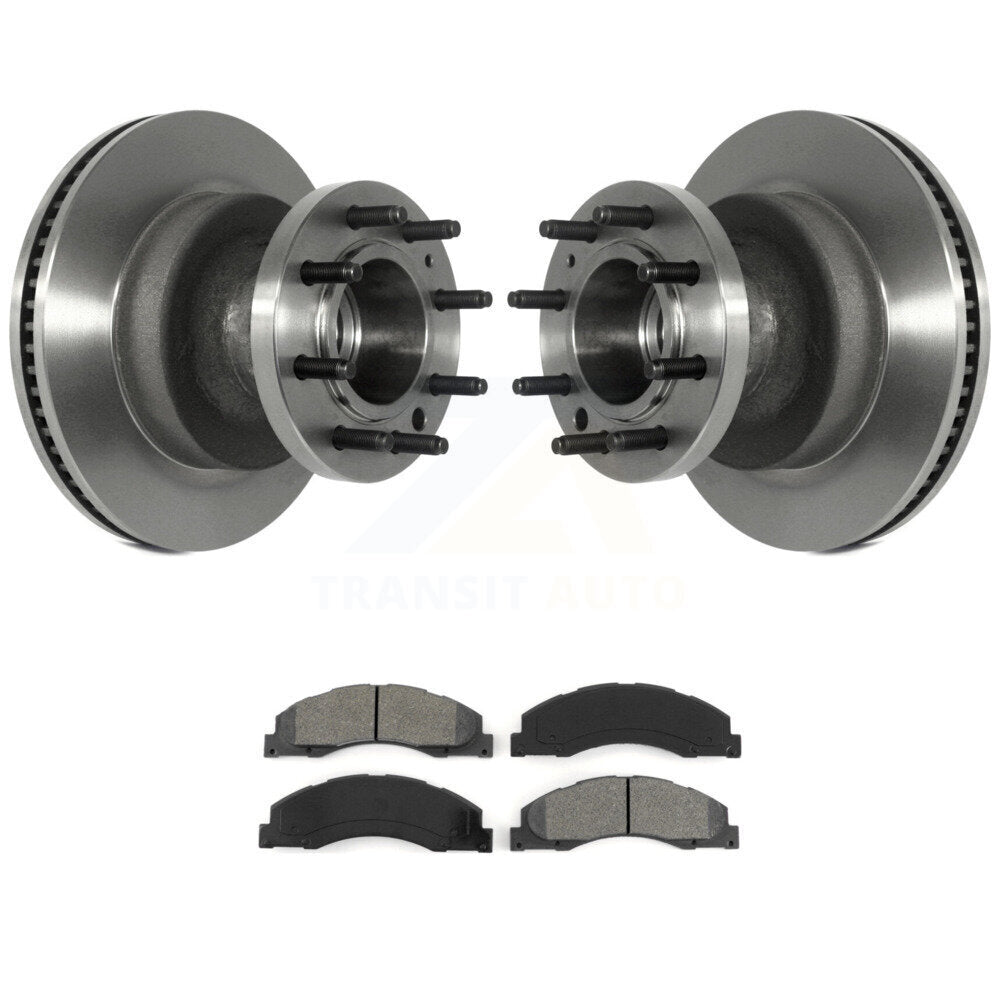 Kit de plaquettes semi-métalliques de moyeu de Rotor de frein à disque avant pour Ford E-350 Super Duty E-45
