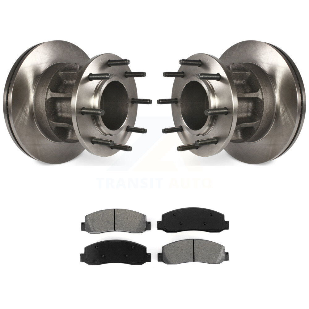 Kit de plaquettes de frein semi-métalliques pour disques de frein avant, pour Ford F-350 Super Duty RW 2008 – 2010