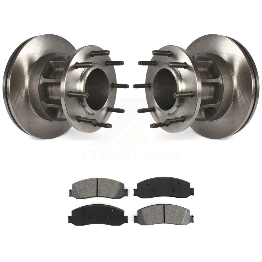 Kit de plaquettes semi-métalliques de Rotor de frein à disque avant, pour Ford F-250 Super Duty F-350 RW