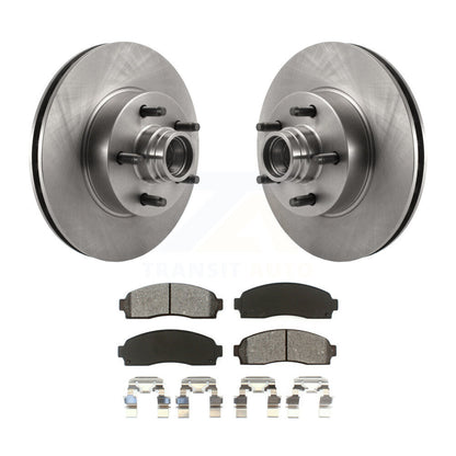 Kit de moyeu de rotor de frein à disque avant et de plaquettes semi-métalliques pour Ford Ranger RW 2010-2011