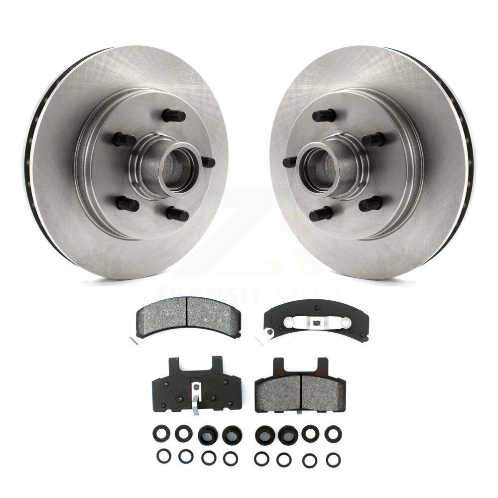 Rotors de frein à disque avant et Kit de plaquettes semi-métalliques pour Chevrolet GMC Suburba C1500