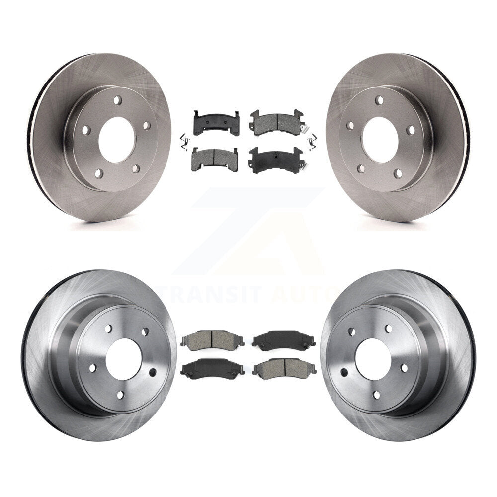 Rotors de frein avant arrière et Kit de plaquettes semi-métalliques pour Chevrolet S10 GMC Sonoma 4W