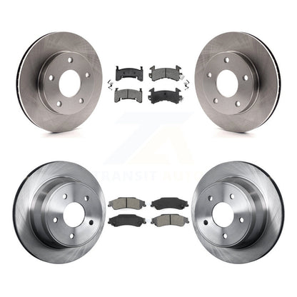 Rotors de frein avant arrière et Kit de plaquettes semi-métalliques pour Chevrolet S10 GMC Sonoma 4W