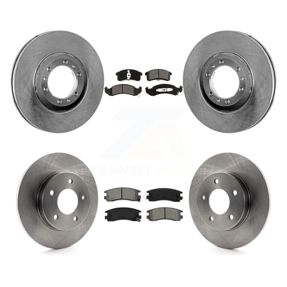 Kit de plaquettes de frein semi-métalliques pour Rotors de frein avant et arrière, pour Cadillac DeVille Buick Rivier