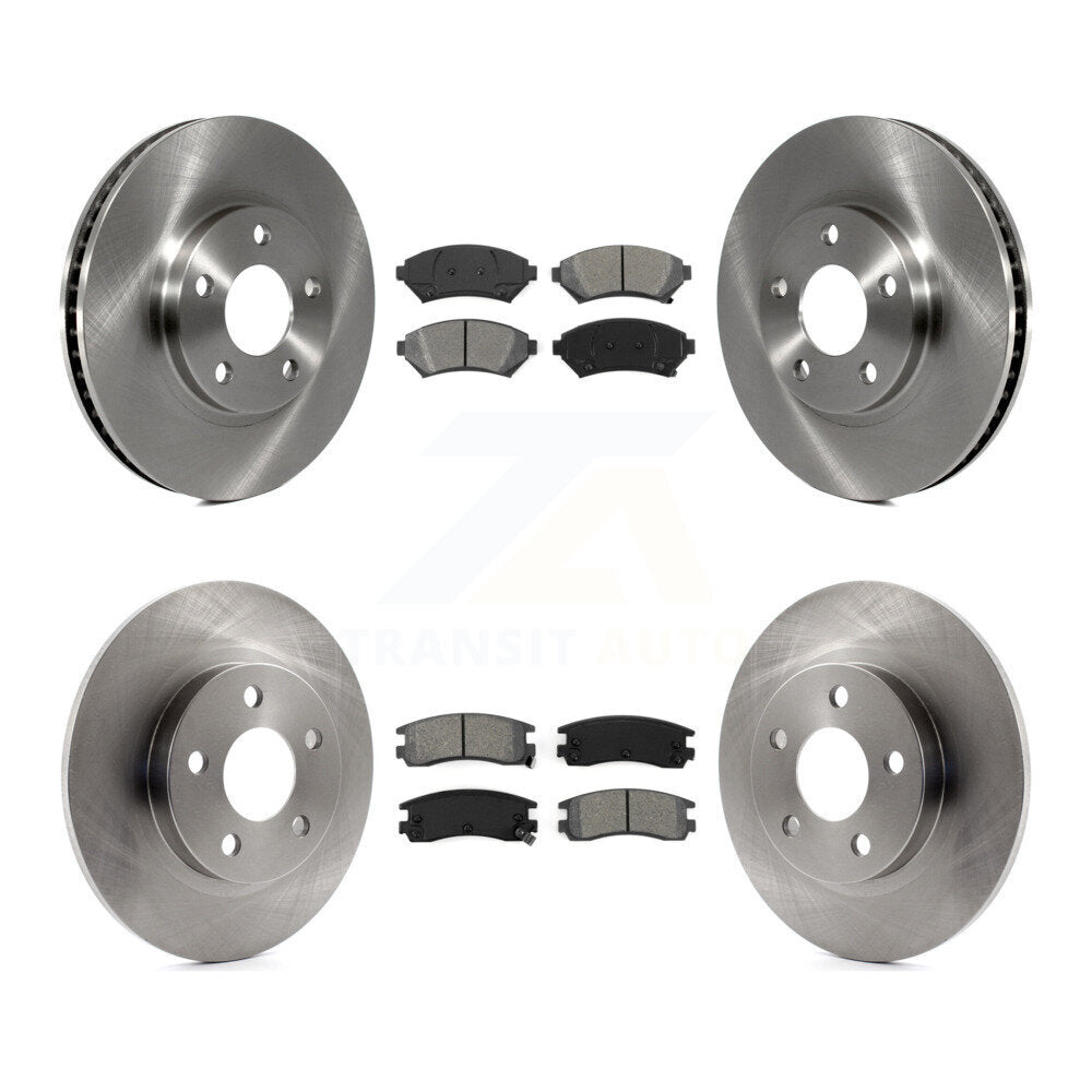Kit de rotor de frein avant et arrière et plaquettes semi-métalliques pour Cadillac DeVille Buick Par