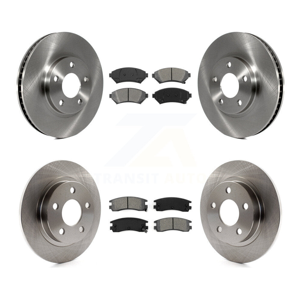Rotors de frein avant arrière et Kit de plaquettes semi-métalliques pour Buick LeSabre Pontiac Auror