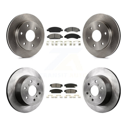 Kit de disques de frein à disque avant et arrière et plaquettes semi-métalliques pour GMC Sierra 1500
