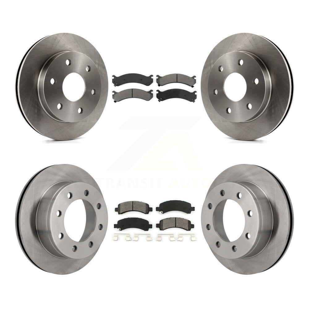 Kit de rotors de frein à disque avant et arrière et plaquettes semi-métalliques pour GMC Savana 2500