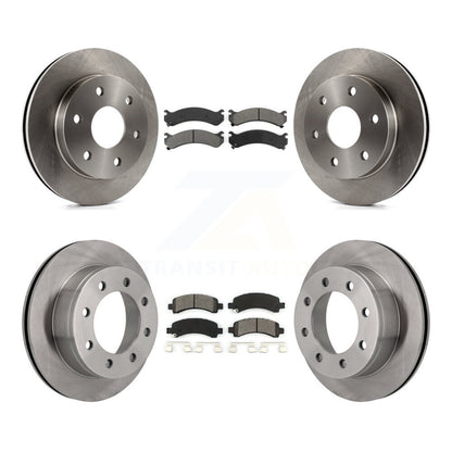 Kit de rotors de frein à disque avant et arrière et plaquettes semi-métalliques pour GMC Savana 2500