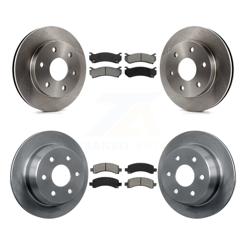 Kit de rotor de frein à disque avant et arrière et plaquettes semi-métalliques pour Chevrolet Avalanche 150