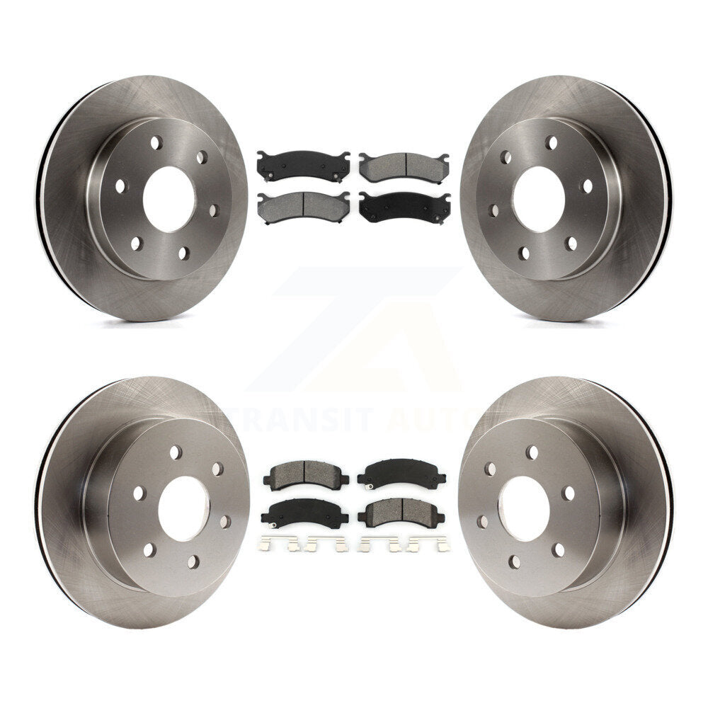 Rotors de frein à disque avant et arrière, Kit de plaquettes semi-métalliques pour GMC Savana 2500 Chevrole