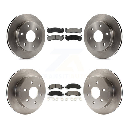 Rotors de frein à disque avant et arrière, Kit de plaquettes semi-métalliques pour GMC Savana 2500 Chevrole