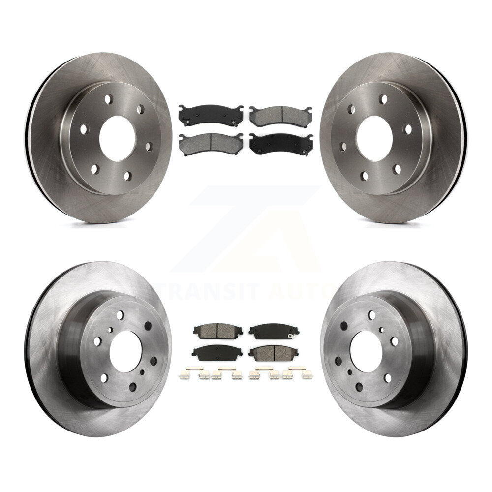 Kit de rotor de frein à disque avant et arrière et plaquettes semi-métalliques pour Chevrolet Silverado 150
