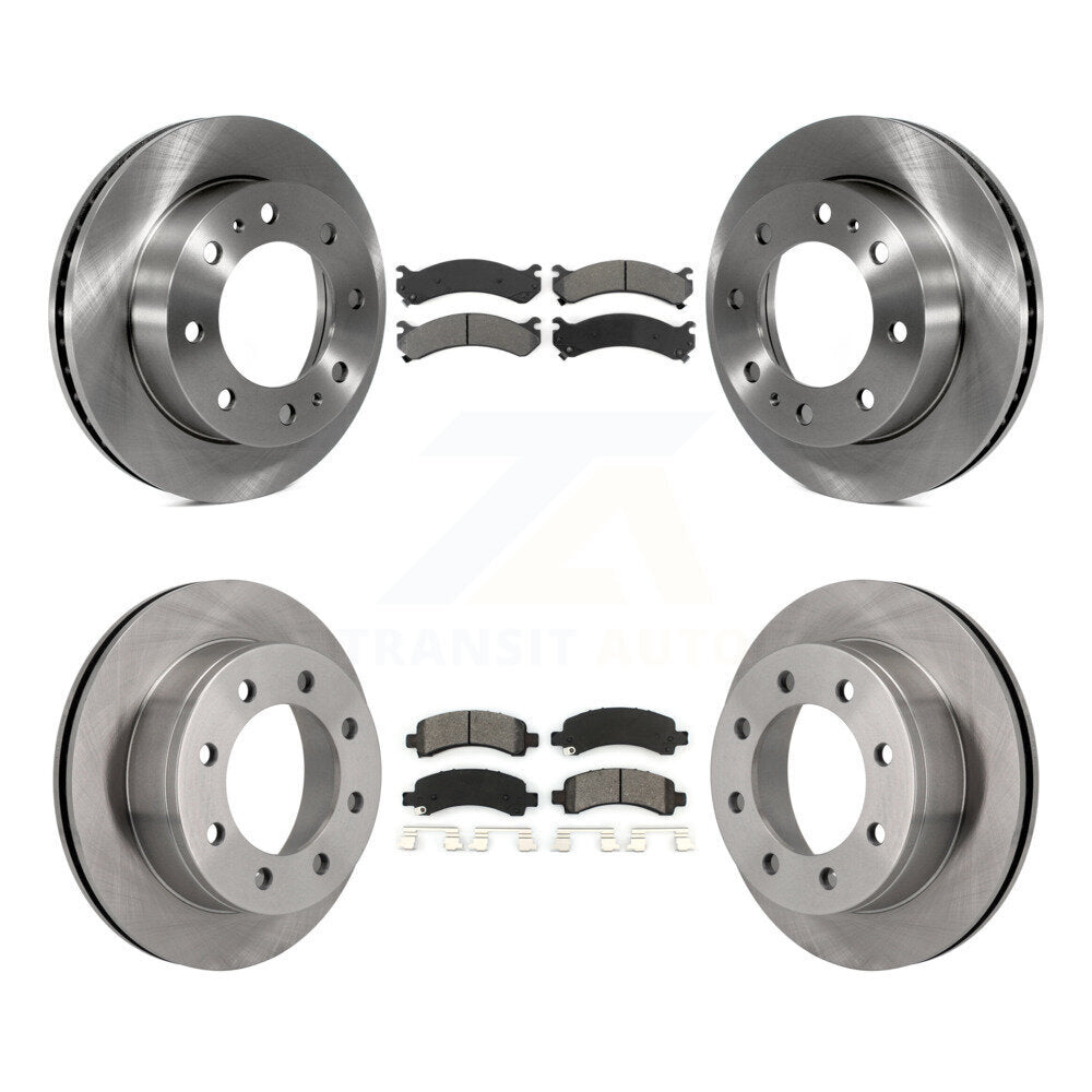 Rotors de frein à disque avant et arrière, Kit de plaquettes semi-métalliques pour GMC Savana 2500 Chevrole