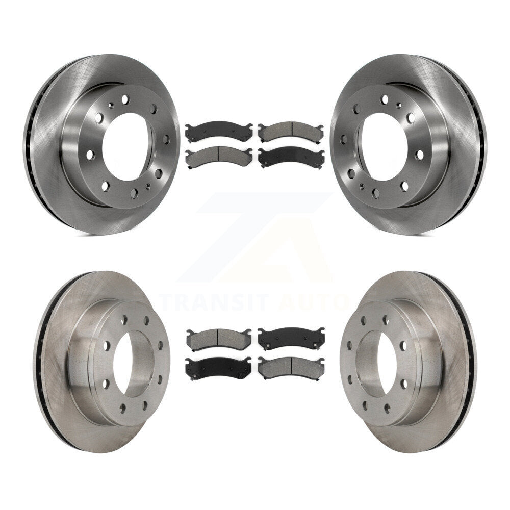 Kit de plaquettes semi-métalliques de Rotor de frein avant et arrière, pour Chevrolet GMC Sierra 2500 HD H