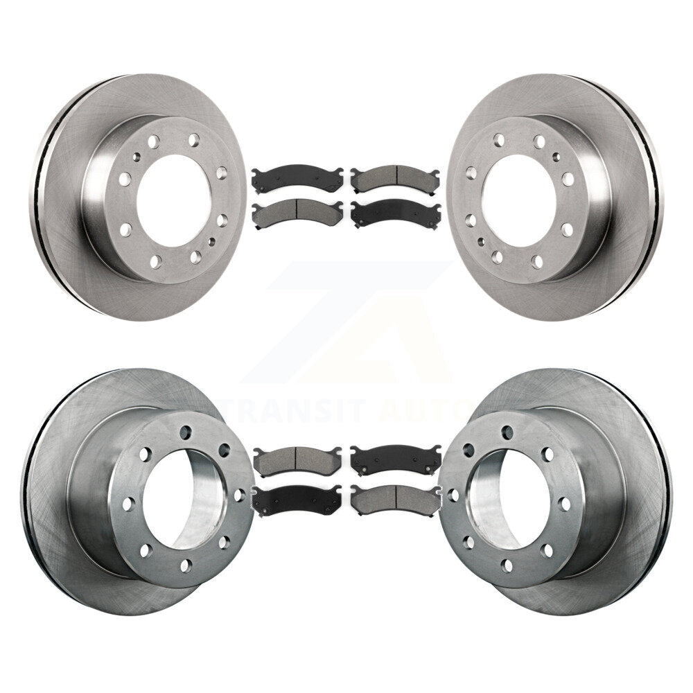 Rotors de frein à disque avant et arrière et Kit de plaquettes semi-métalliques pour GMC Sierra 3500 Classi