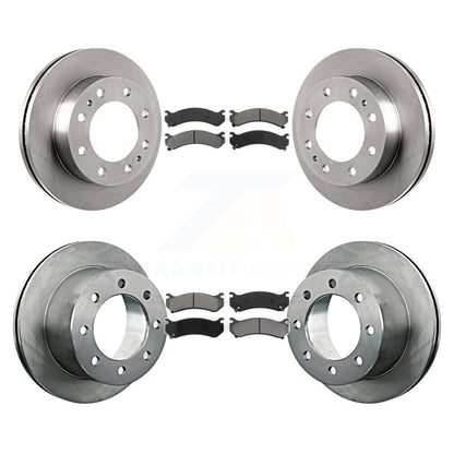 Rotors de frein à disque avant et arrière et Kit de plaquettes semi-métalliques pour GMC Sierra 3500 Classi