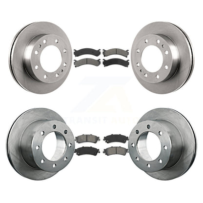 Kit de rotors de frein à disque avant et arrière et plaquettes semi-métalliques pour GMC Sierra 350 2001