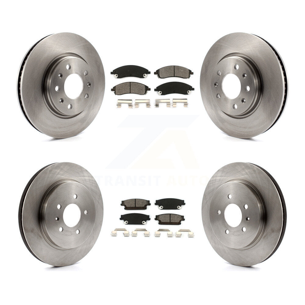 Kit de rotor de frein avant et arrière et plaquettes semi-métalliques pour Cadillac CTS Bas 2006 – 2007