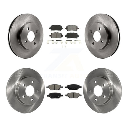 Kit de rotors de frein à disque avant et arrière et plaquettes semi-métalliques pour Pontiac G5 Pursuit