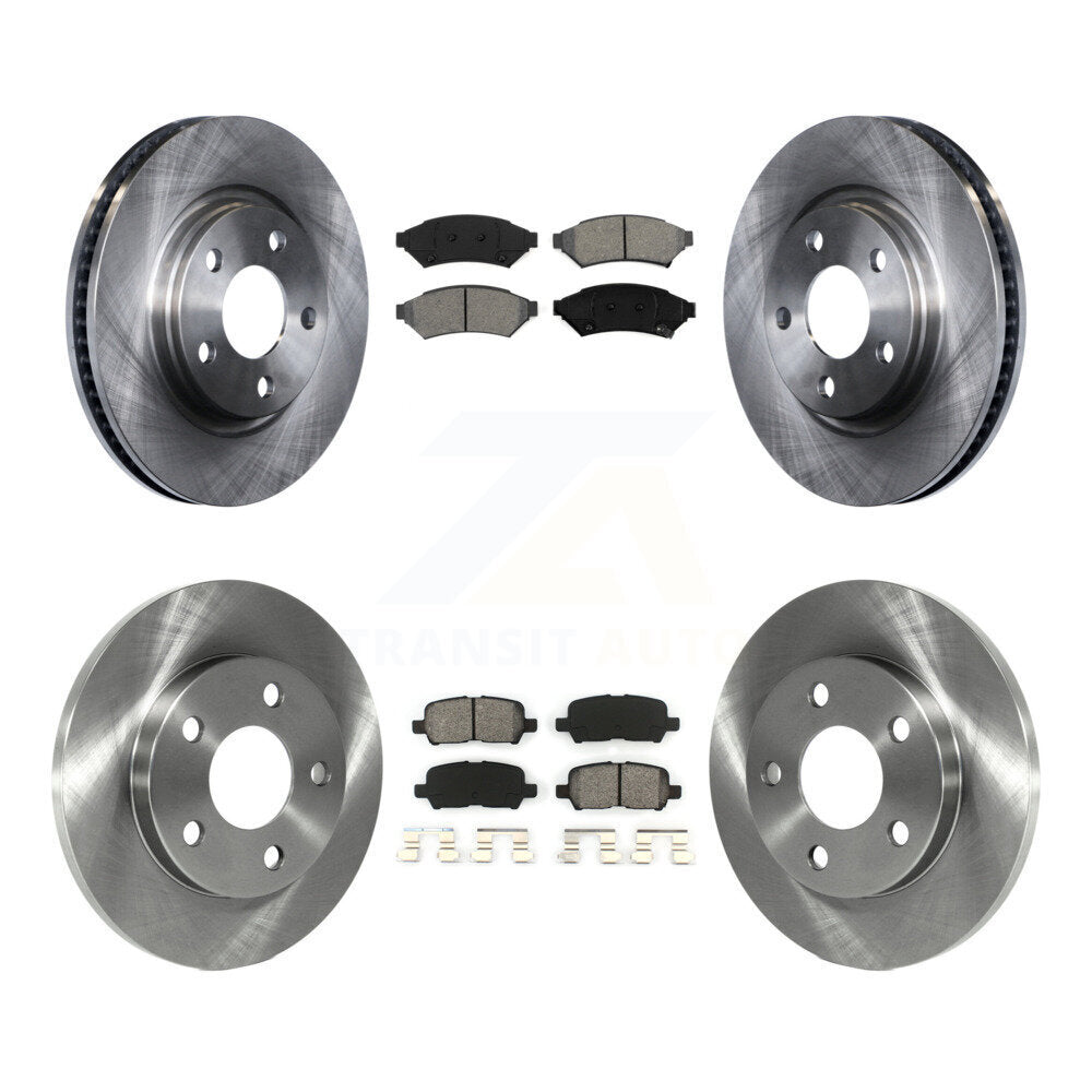 Rotors de frein avant arrière et Kit de plaquettes semi-métalliques pour Buick LaCrosse Pontiac Gran