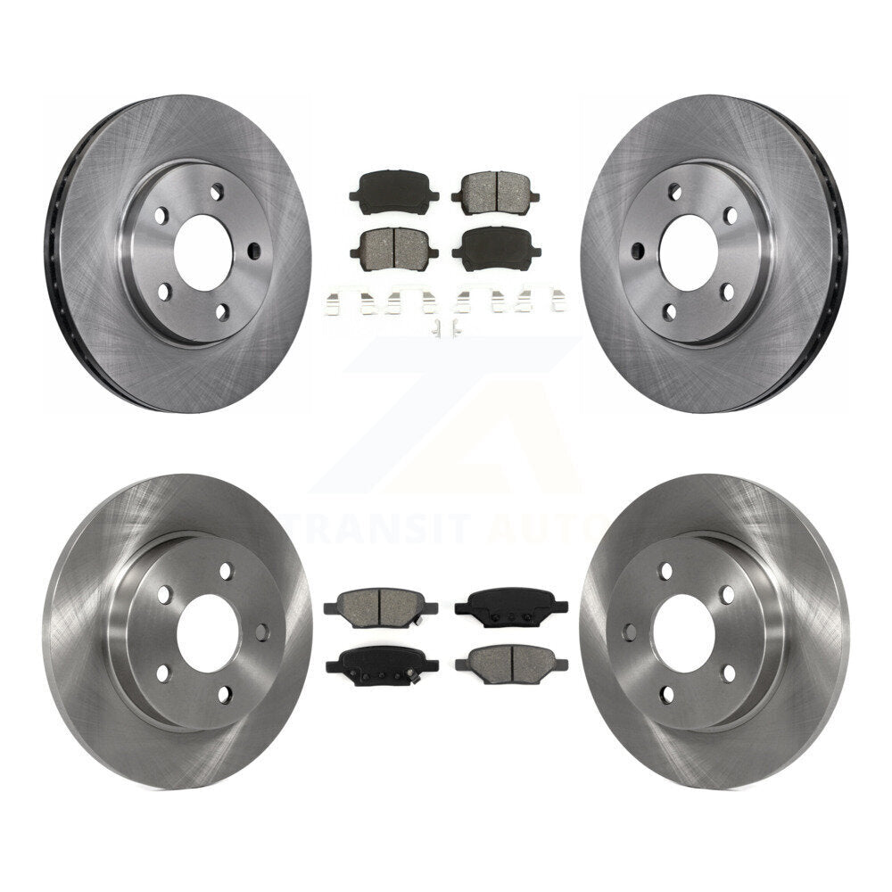 Kit de rotor de frein avant et arrière et plaquettes semi-métalliques pour Chevrolet Malibu Pontiac G