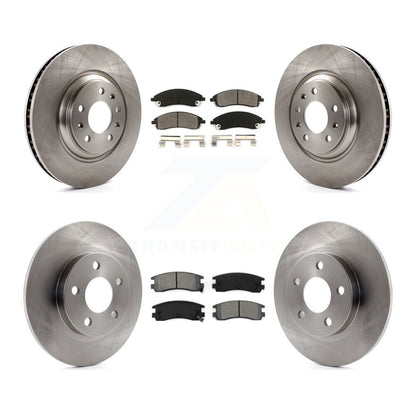 Kit de rotor de frein avant et arrière et plaquettes semi-métalliques pour Pontiac Bonneville GX 2004