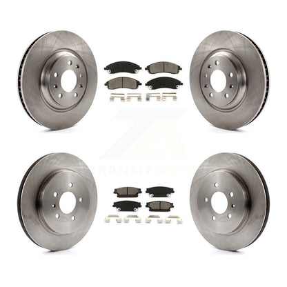 Kit de rotor de frein avant et arrière et plaquettes semi-métalliques pour Cadillac CTS Bas 2006 – 2007