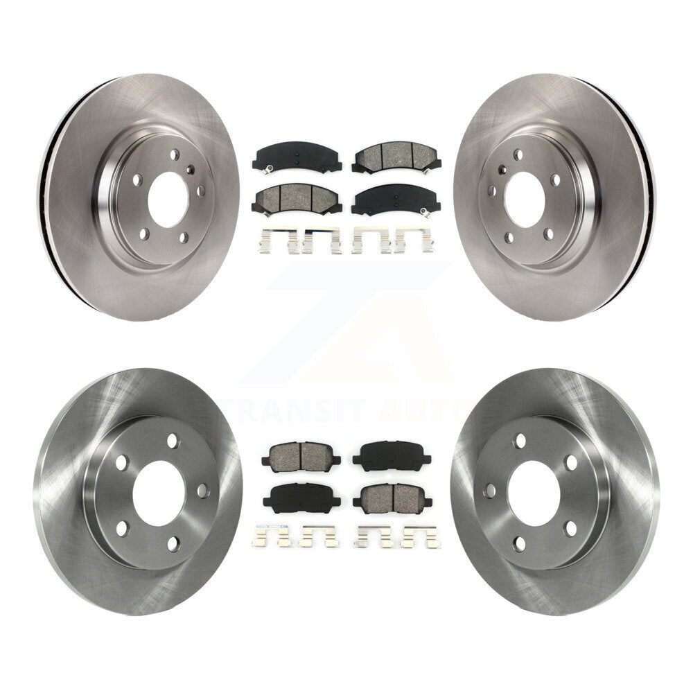 Rotor de frein à disque avant et arrière et Kit de plaquettes semi-métalliques pour Chevrolet Impala Limite