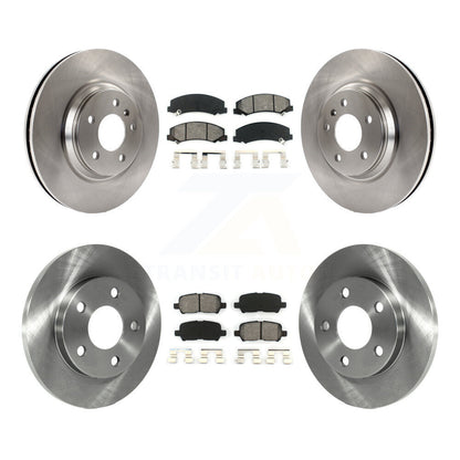 Rotor de frein à disque avant et arrière et Kit de plaquettes semi-métalliques pour Chevrolet Impala Limite